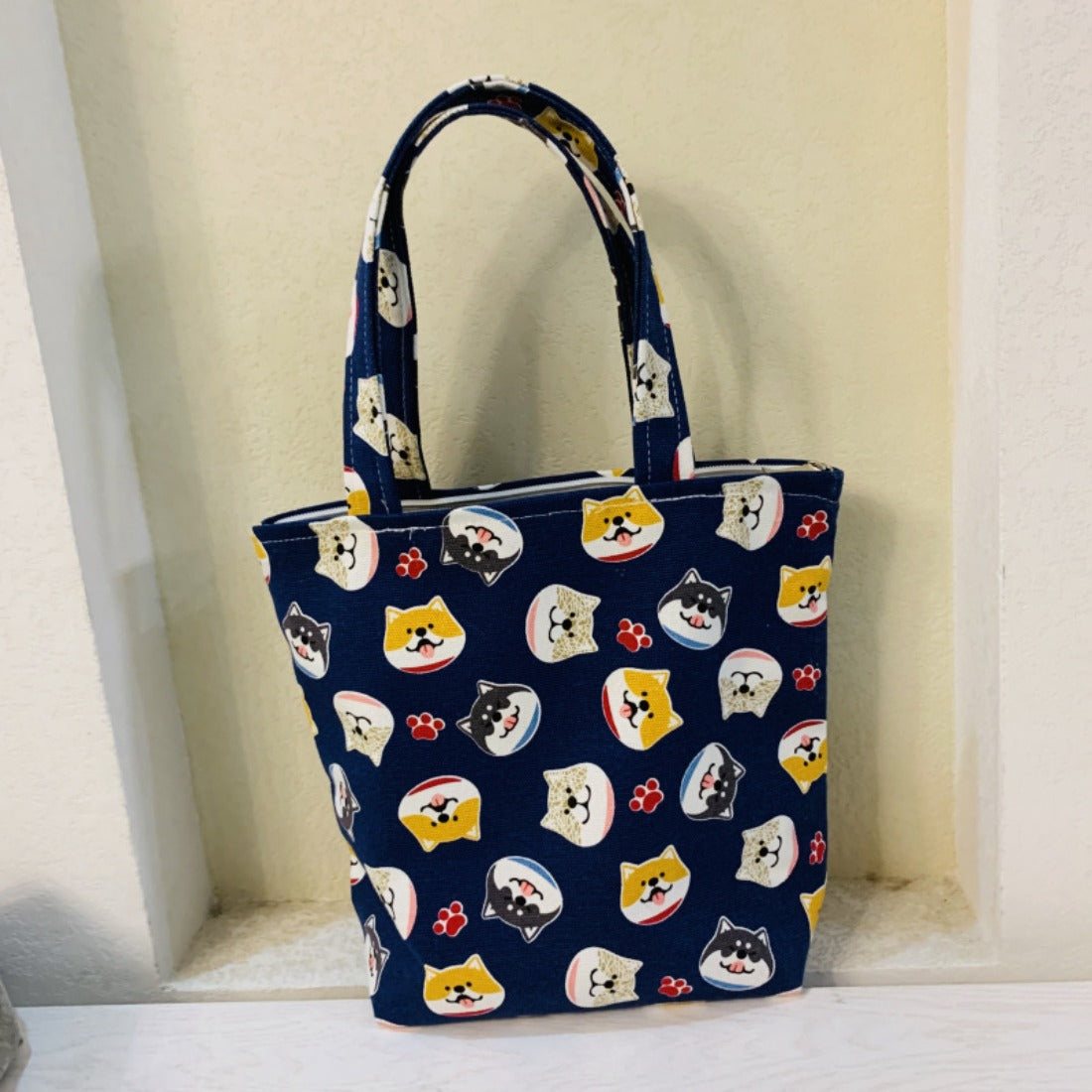 Cosbai - Cute Cartoon Dog Mini Canvas Bag