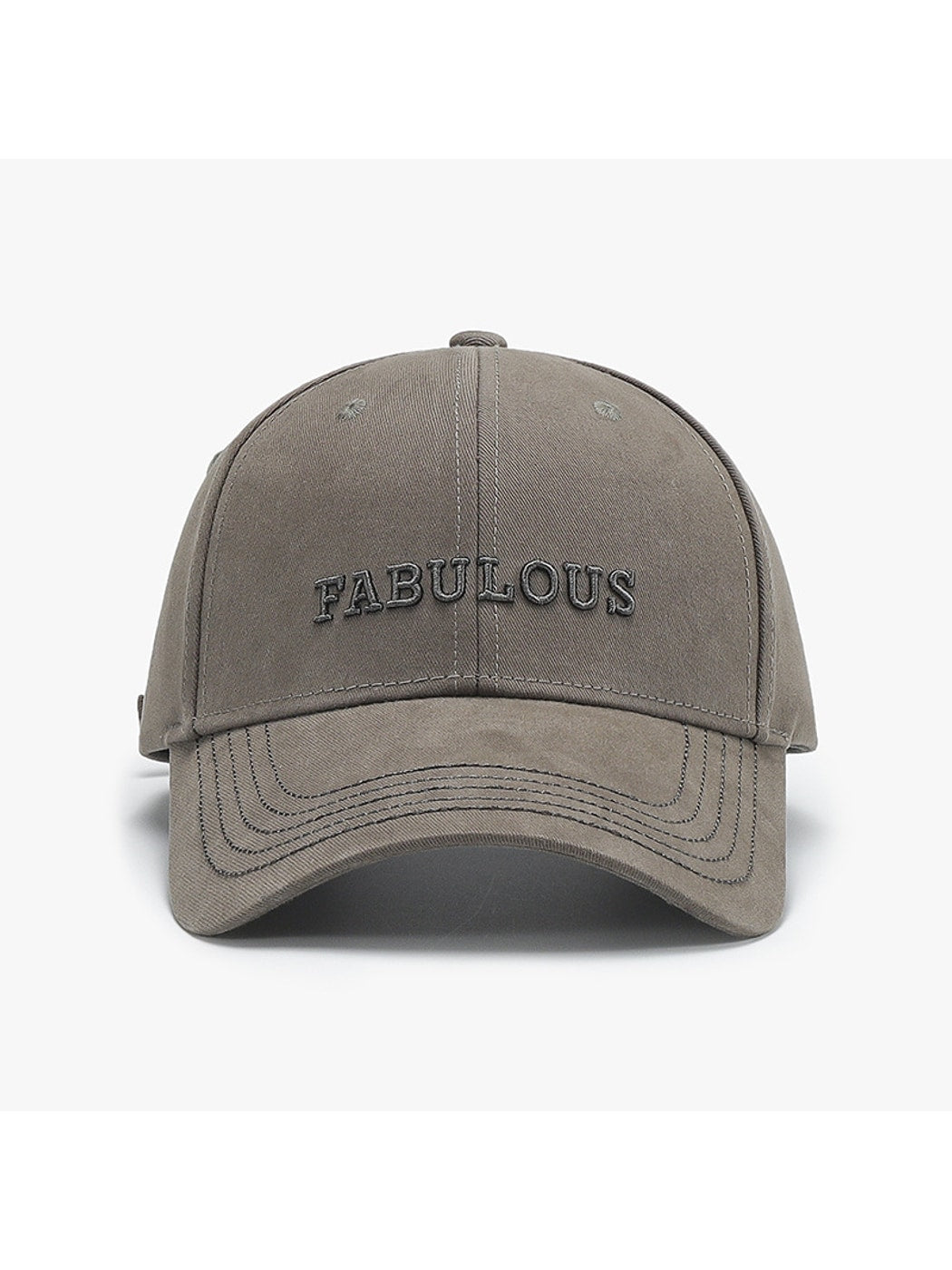 Haila - Adjustable Letter Detail Baseball Cap Hat