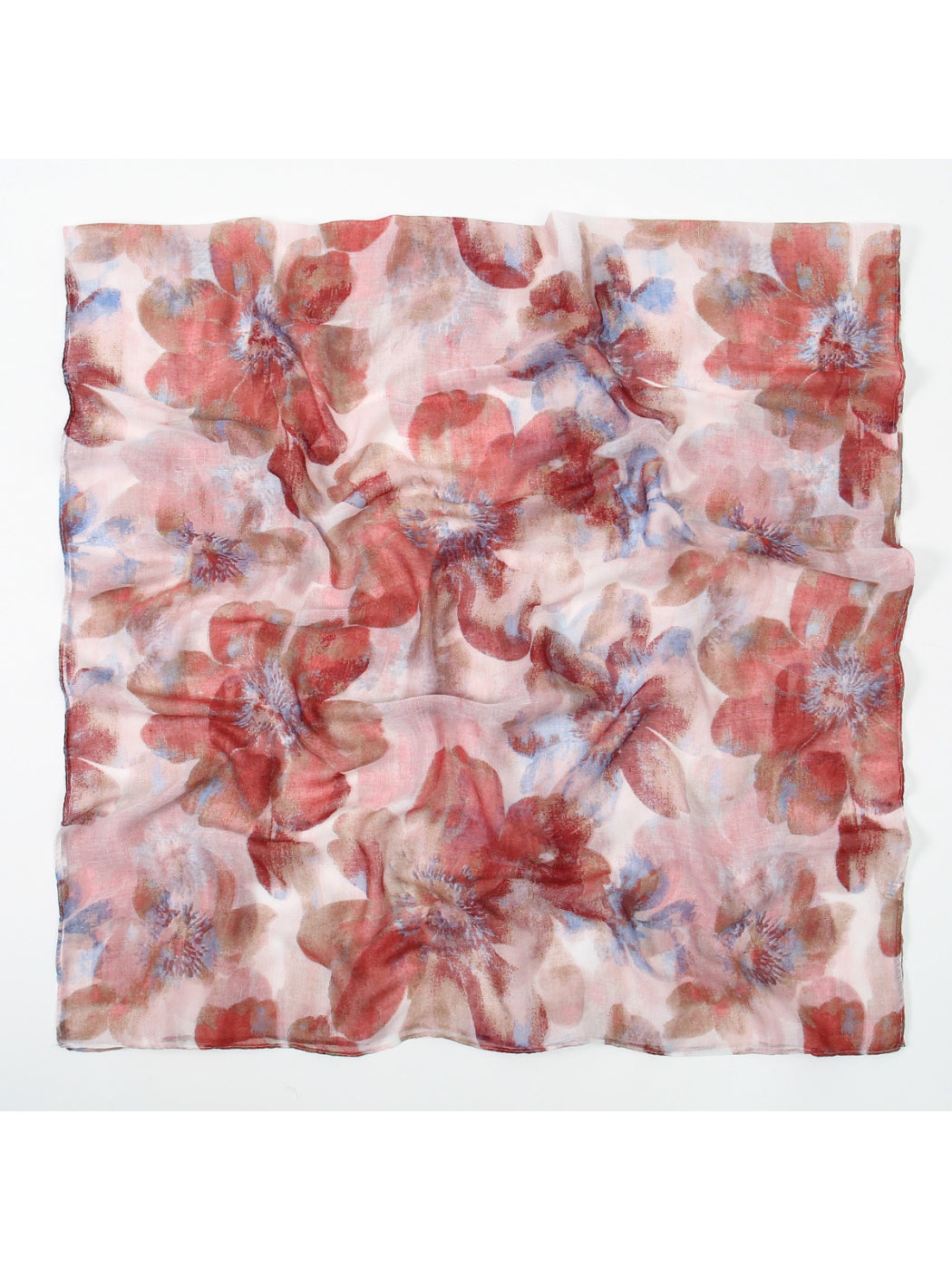 Scarvii - Soft Floral Print Spring Summer Scarf