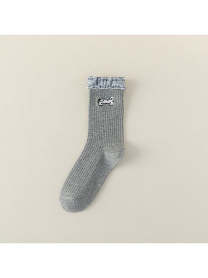 Rufia - Frill Cuff Cat Crew Socks product image 7
