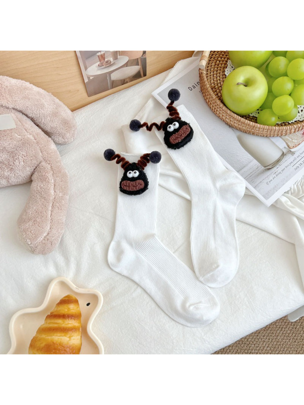 Rufia - Cute Plush Monster Cozy Socks