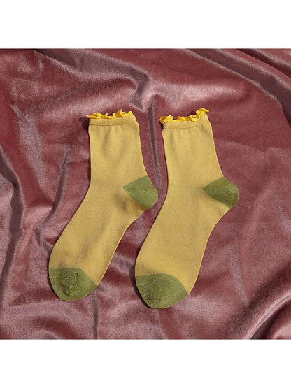Rufia - Colorblock Ribbed Crew Socks product image 8