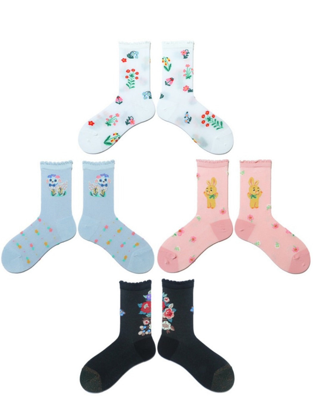 Rufia - Fresh Style Cute Mid-calf Socks – Sweet & Simple