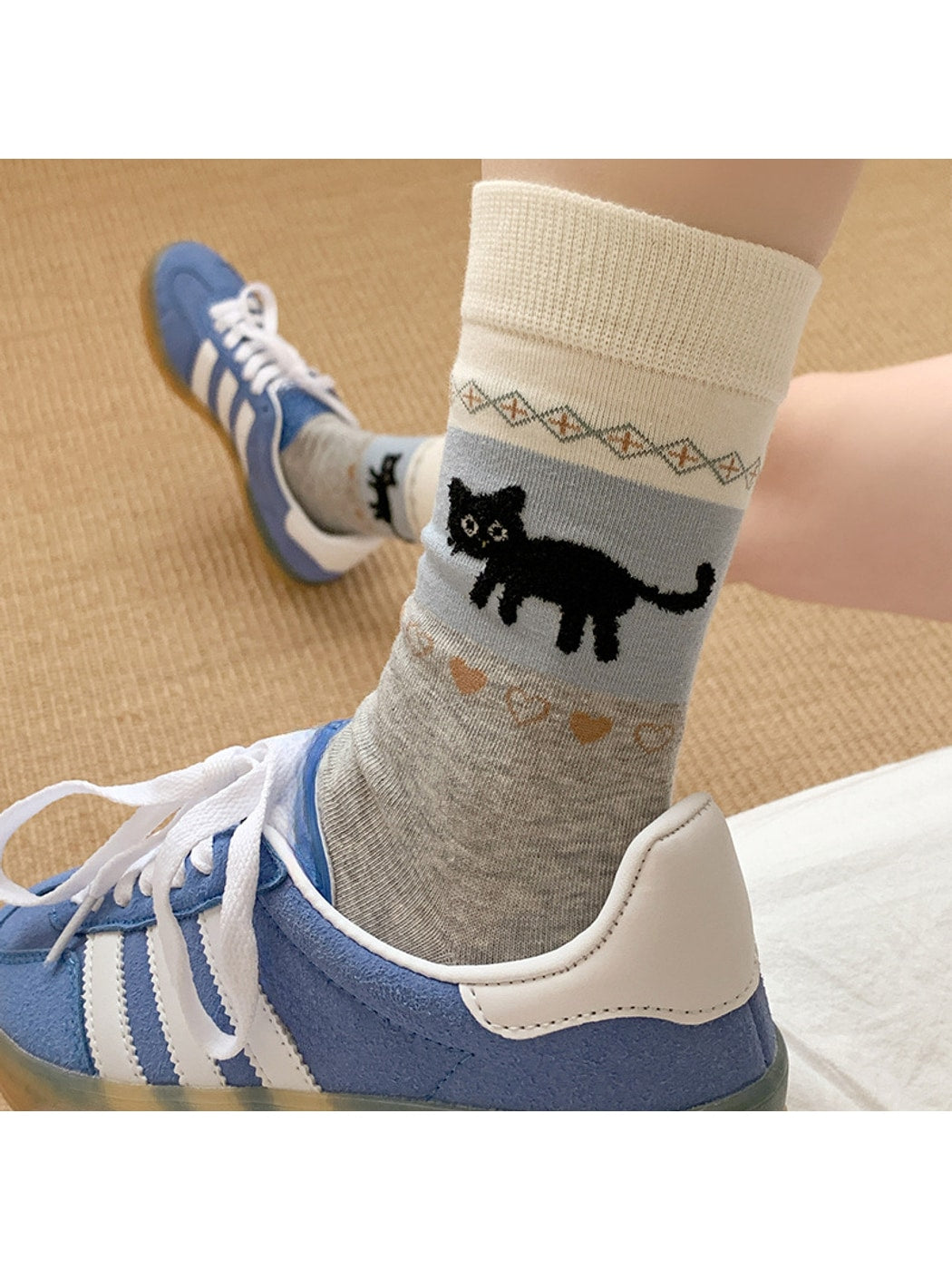 Rufia - Cartoon Animal Pattern Women's Crew Socks