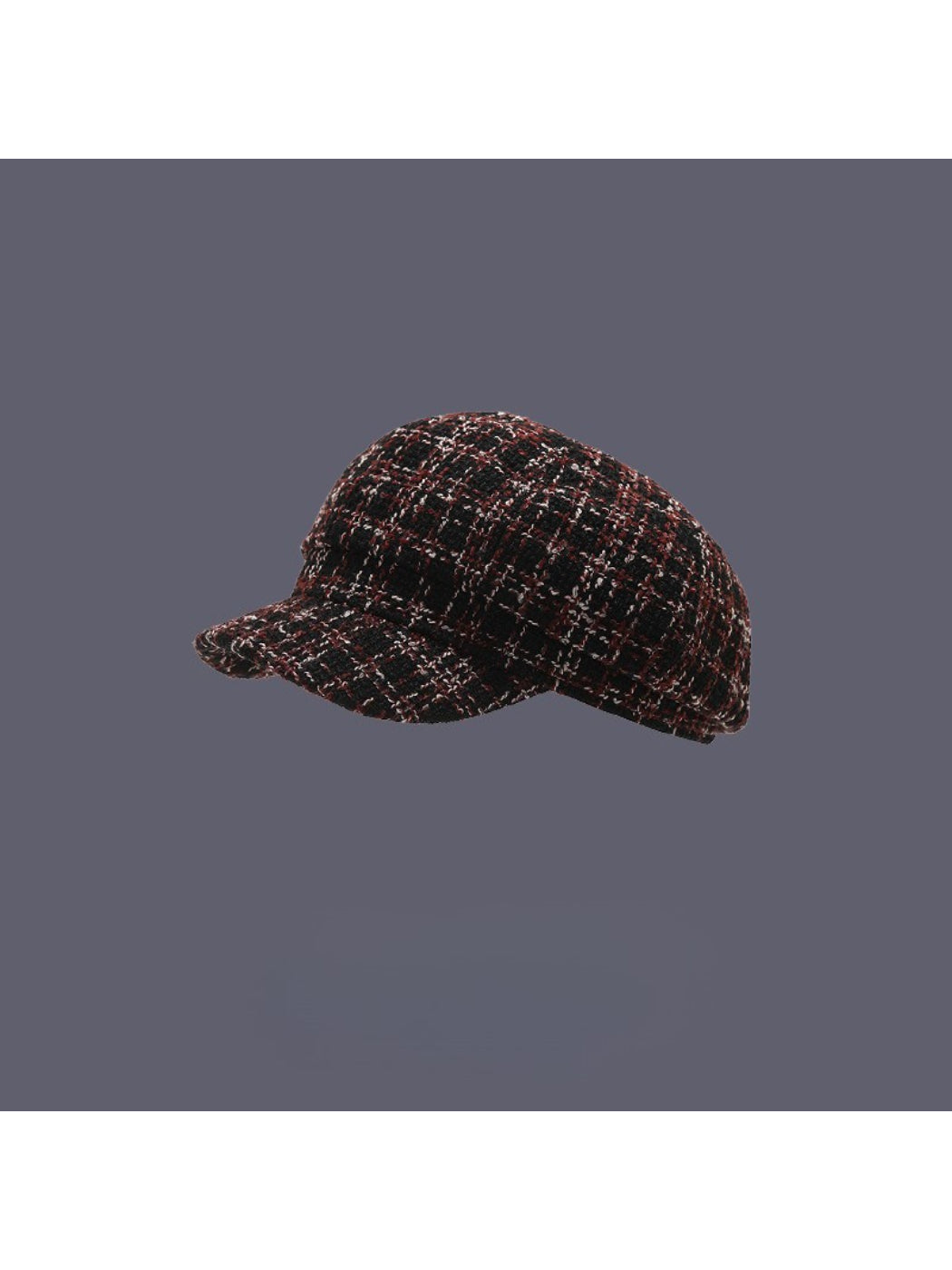 Haila - Textured Tweed Newsboy Hat