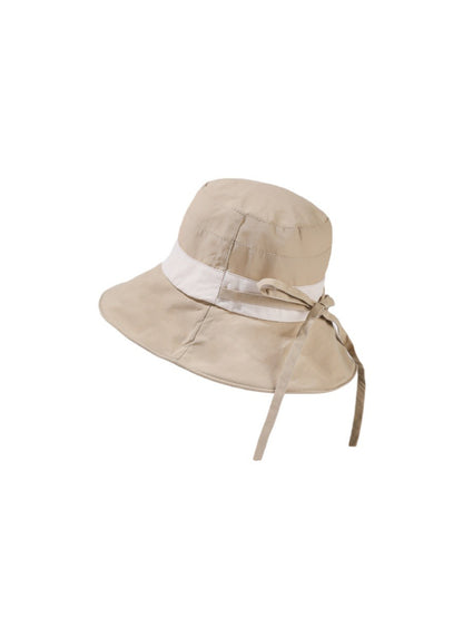 Close-up of the ribbon band detail on the Haila bucket hat