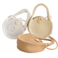 Cosbai - Boho Woven Tote Bag with Button Closure