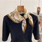 Scarvii - Printed Floral Paisley Pattern Square Scarf