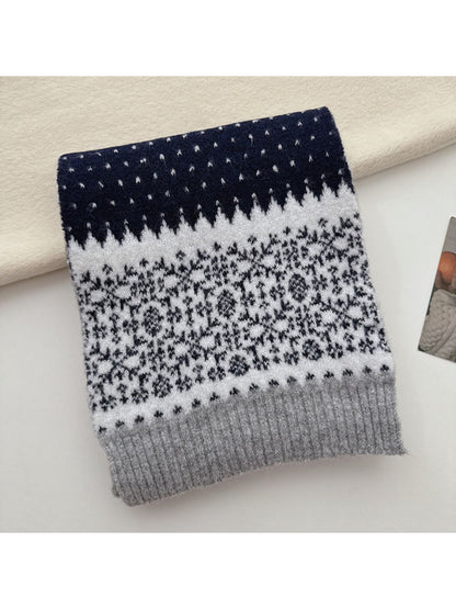 Scarvii - Fair Isle Knit Long Scarf