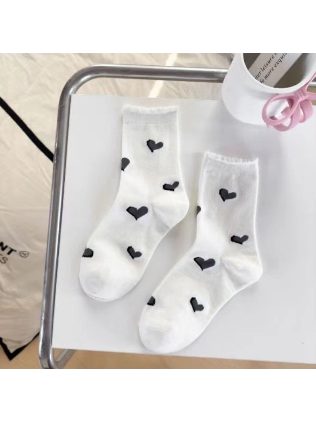 Rufia - Ribbon Charm Crew Socks
