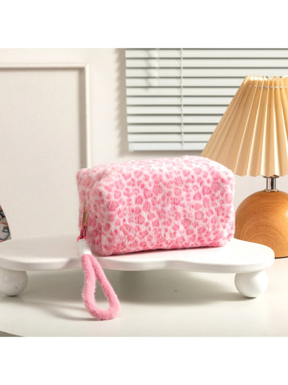 Cosbai - Colorful Leopard Print Cosmetic Organizer Bag