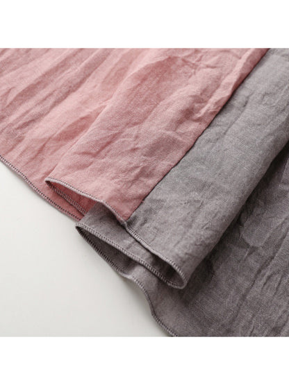 Scarvii - Contrast Panel Soft Drape Everyday Scarf