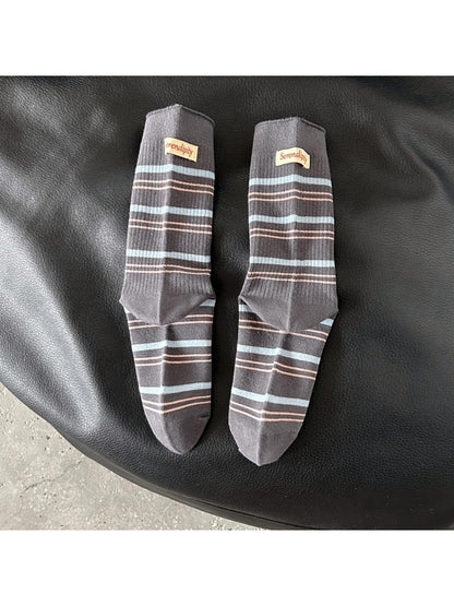 Rufia - Classic School Stripe Crew Socks