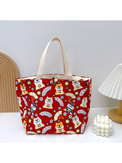 Cosbai Floral Lunch Tote Bag – Everyday Carry for Work & School