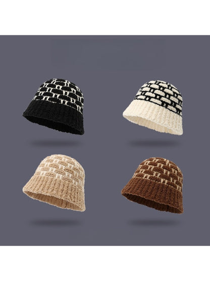 Haila - Winter Diamond Knitted Bucket Hat