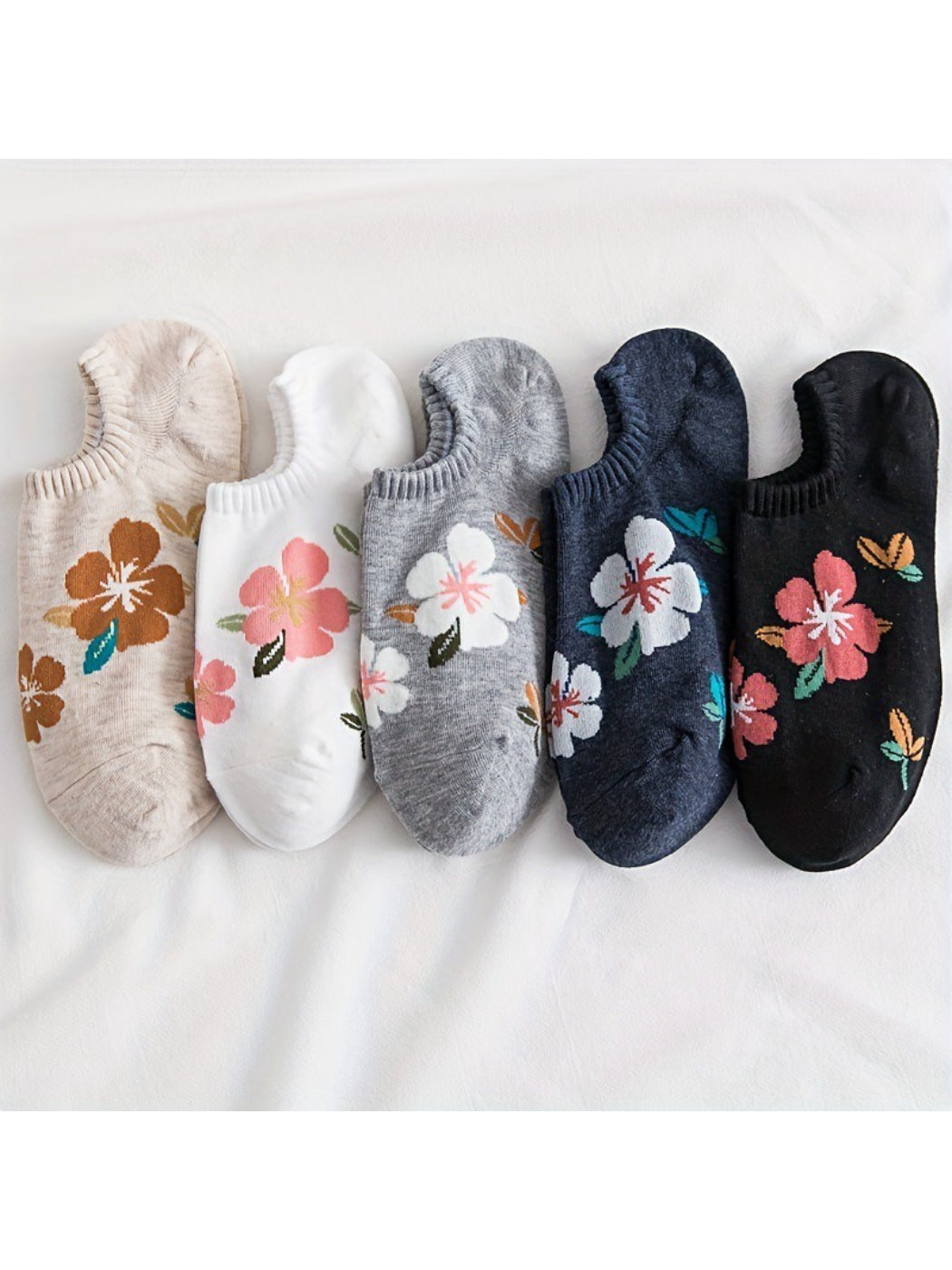 Rufia - Soft Floral Pattern Low Cut Invisible Socks product image 1