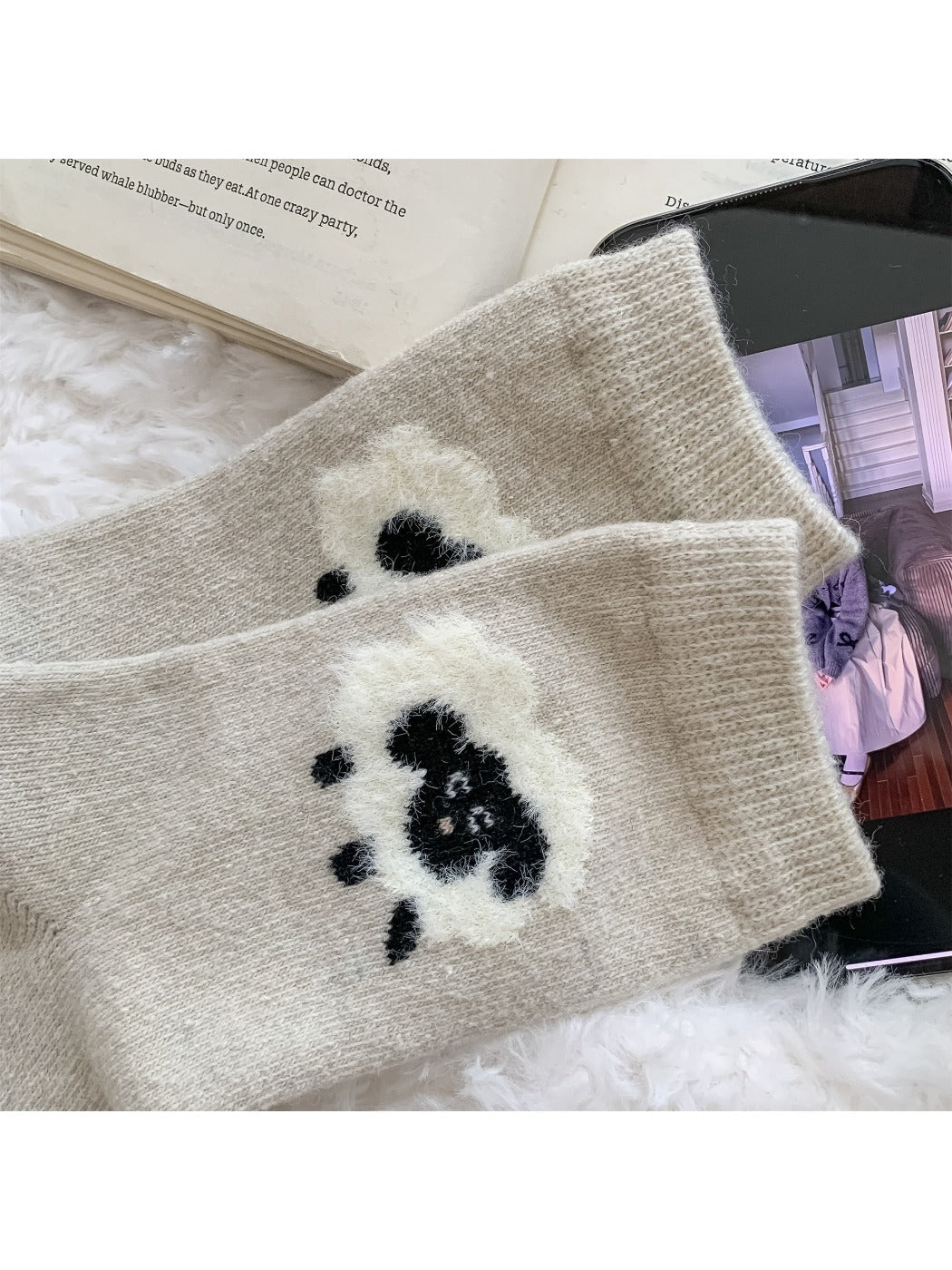 Rufia - Cozy Cute Lambs Women's Socks