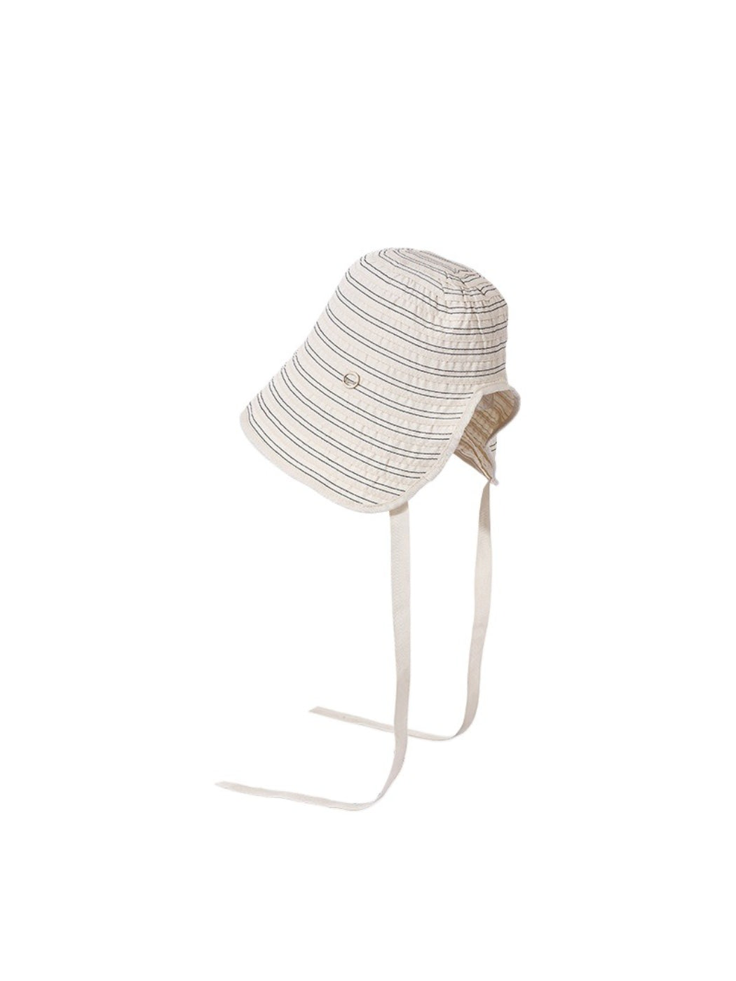 Close-up of Haila Classic Stripe Shade Hat fabric with detailed stripe design