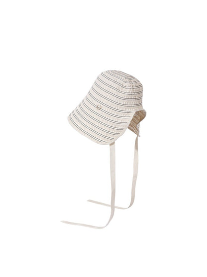 Close-up of Haila Classic Stripe Shade Hat fabric with detailed stripe design