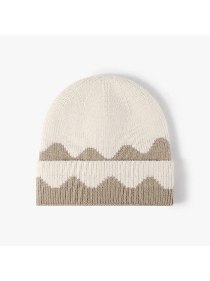 Haila - Wave Colorblock Cuffed Beanie