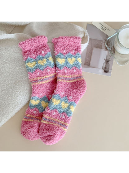 Rufia - Thick Coral Fleece Cozy Winter Socks