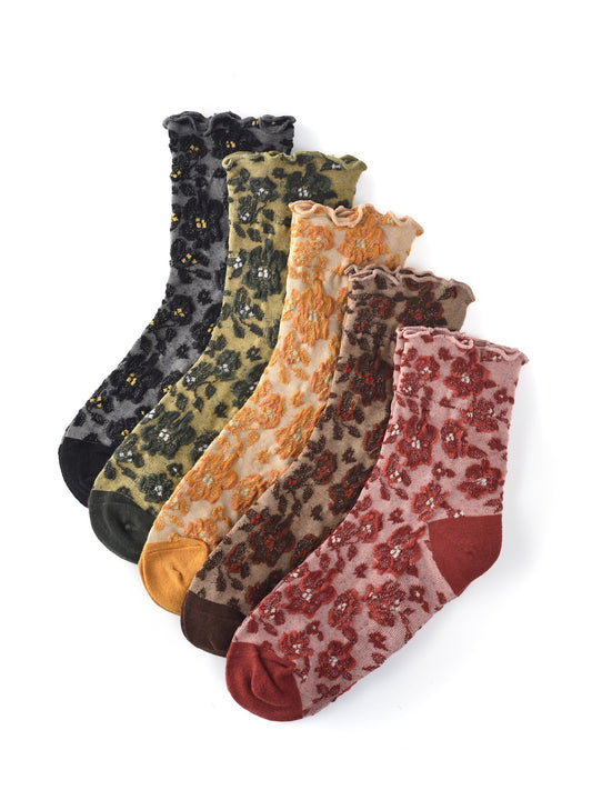 Rufia – Capsule Bloom Texture Crew Socks