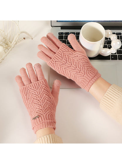 Gloving - Women's Layered Touchscreen Knit Gloves