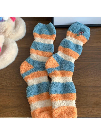 Rufia - Womens Winter Coral Fleece House Socks