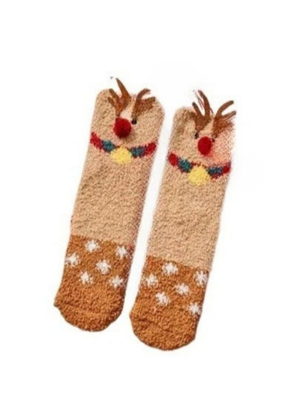 Rufia - Christmas Vibe Thickened Mid-calf Socks – 6 Options