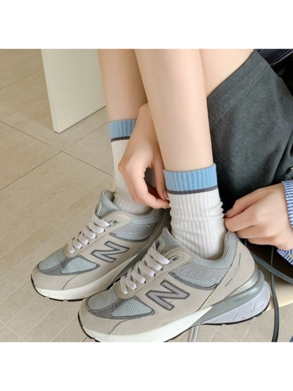 Rufia - Fresh Pastel Stripe Crew Socks