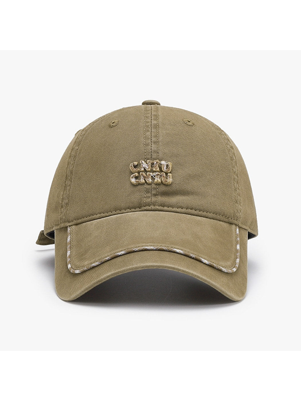 Haila - Simple Letter Detail Curved Brim Baseball Cap