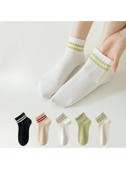 Rufia - lightweight Mesh Stripe Crew Socks product image 1