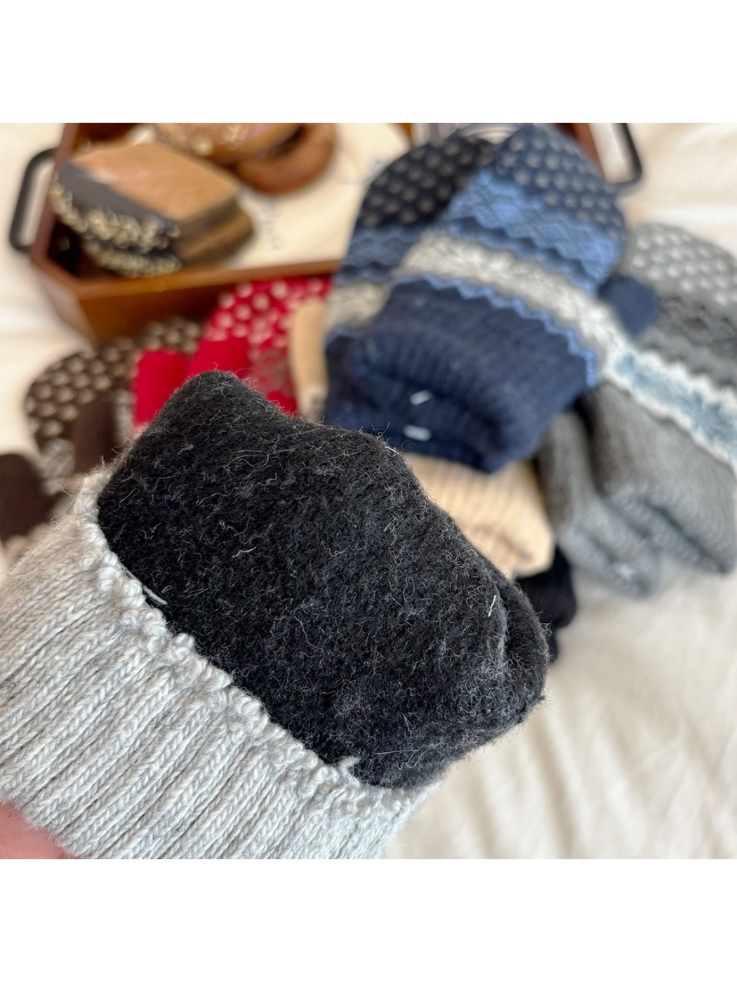 Gloving - Unisex Warm Snowflake Knit Mittens