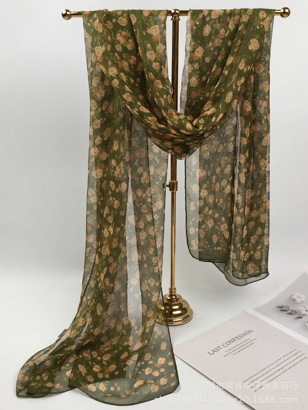 Scarvii - Floral Print Scarf & Shawl