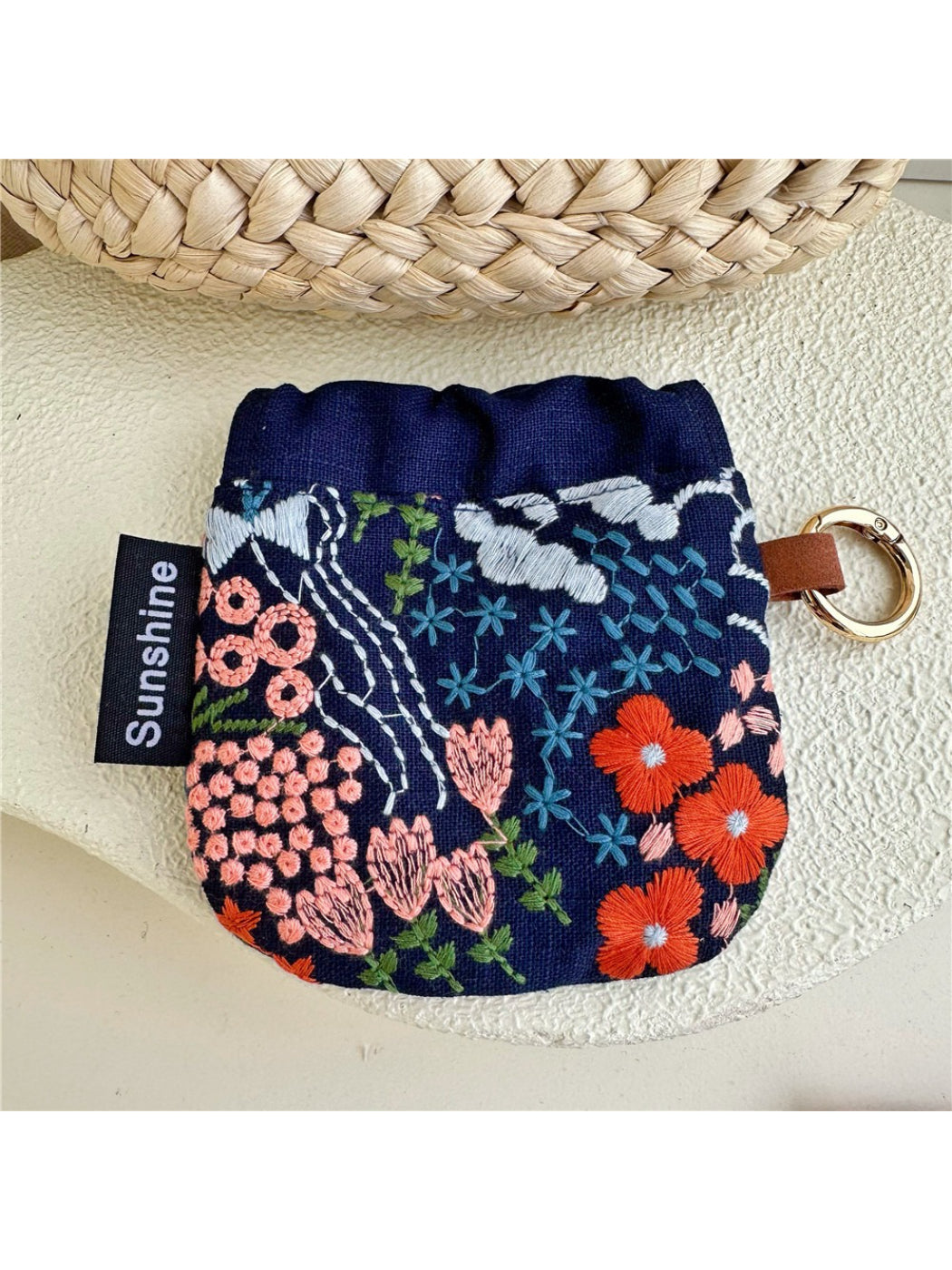 Cosbai - Mini Pattern Drawstring Pouch