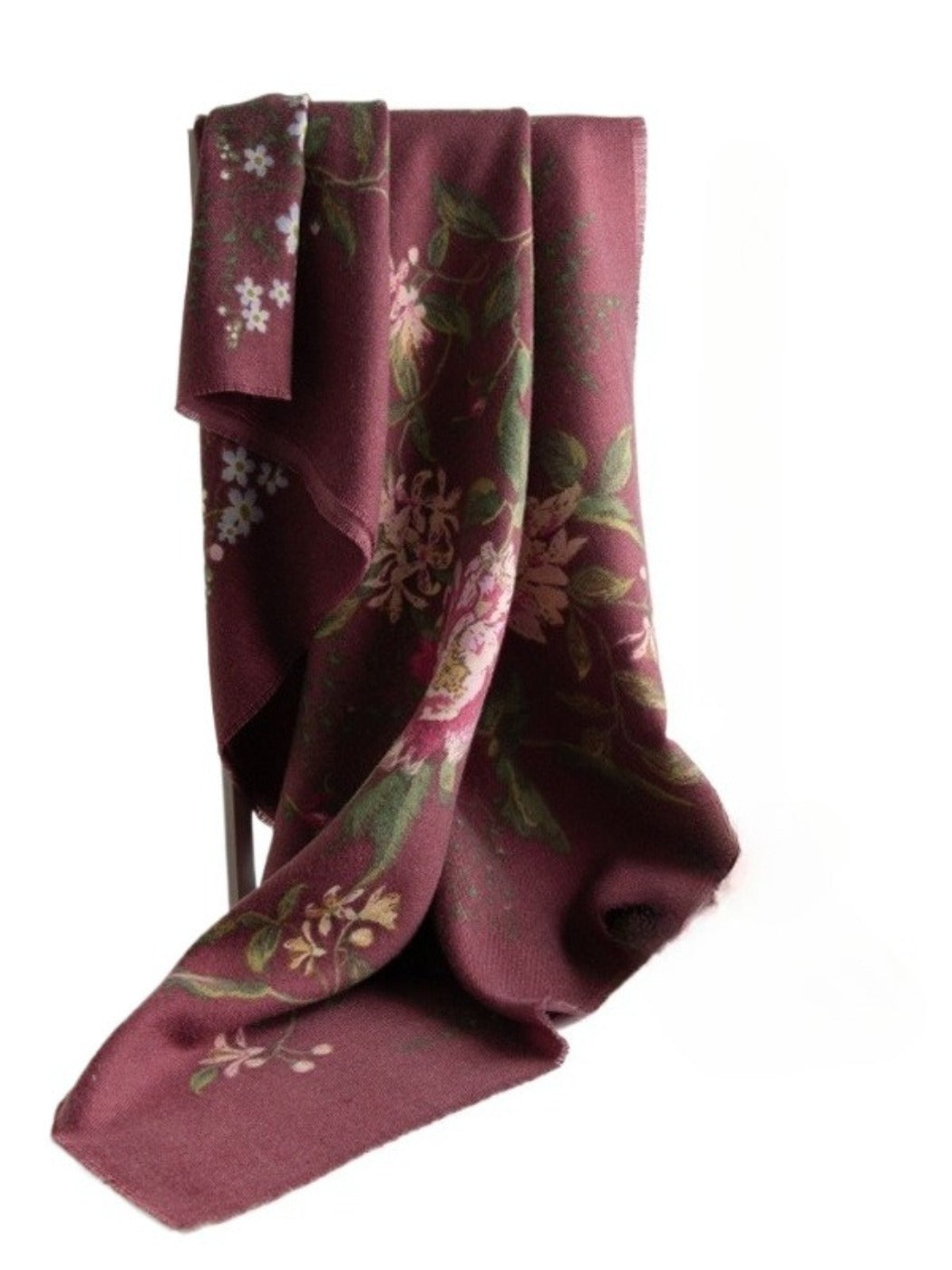 Scarvii - Vintage Floral Print Winter Scarf & Shawl