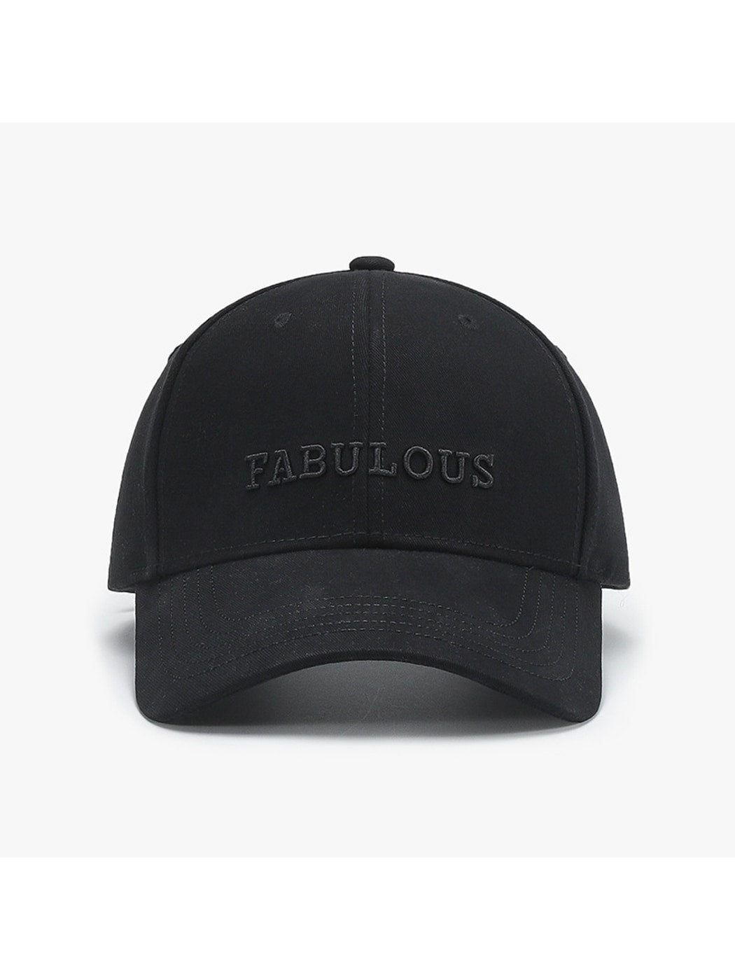 Haila - Adjustable Letter Detail Baseball Cap Hat