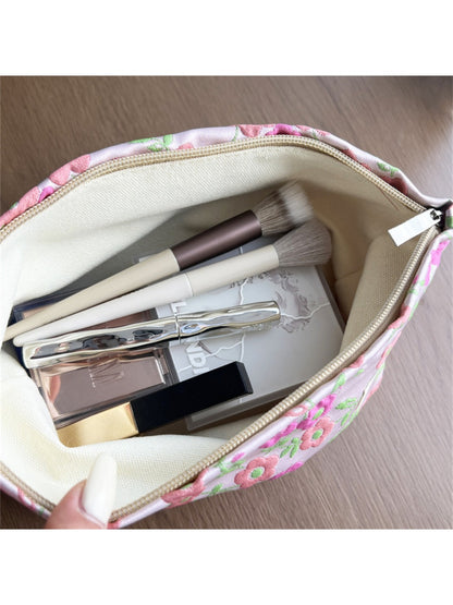 Cosbai - Makeup Bag & Pouch with Floral