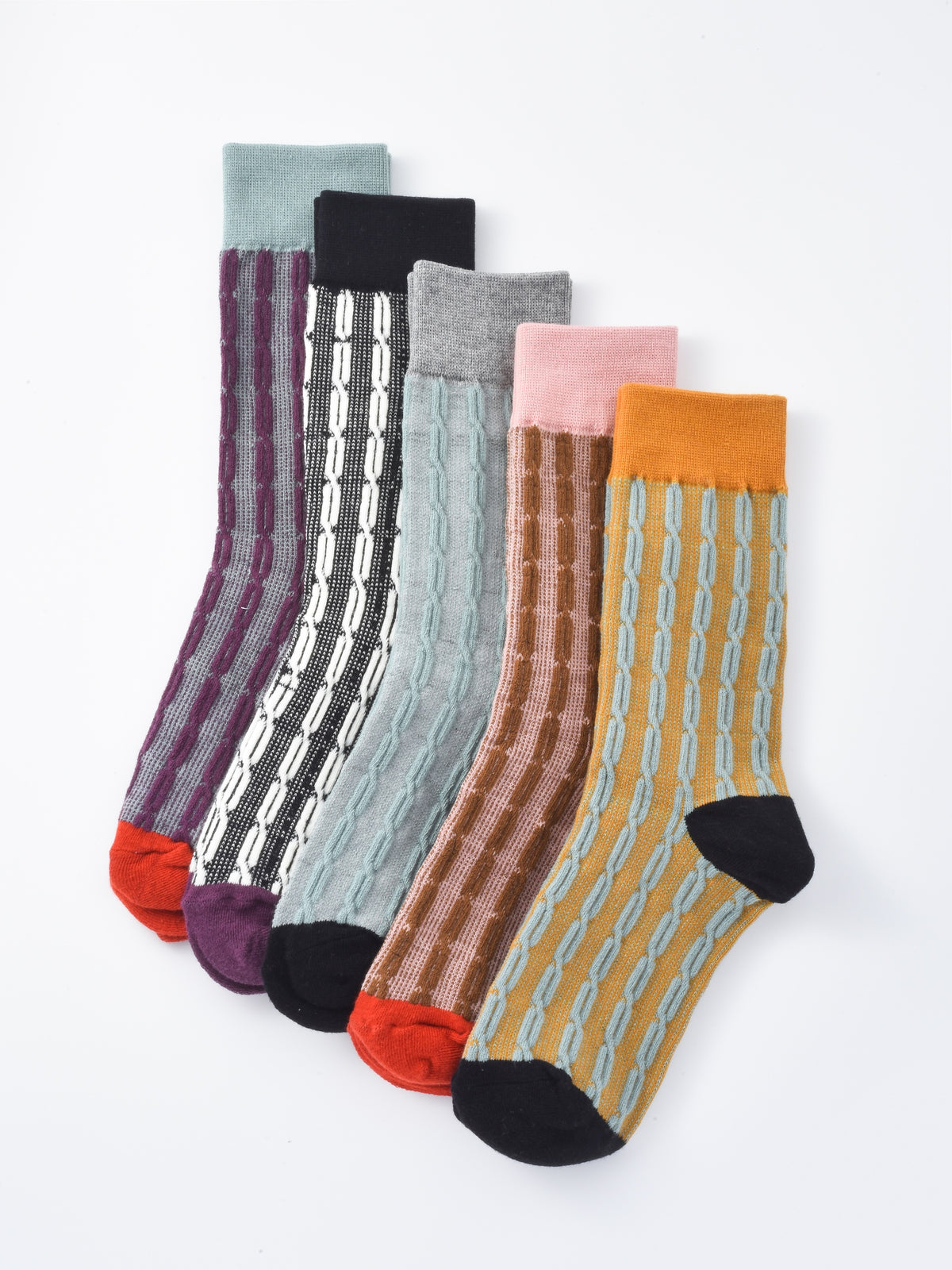 Rufia - Bold Graphic Knit Crew Socks