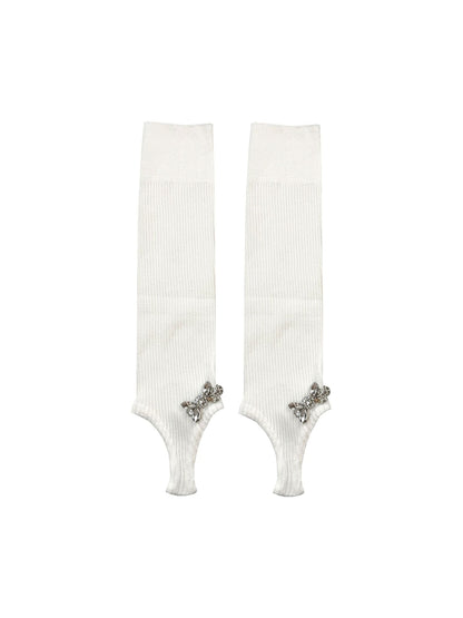 Cozyra - Women's Ribbed Mid-Calf Solid Leg Warmers