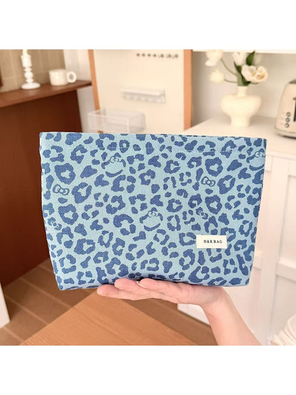 Cosbai - Leopard Print Travel Toiletry Storage Bag