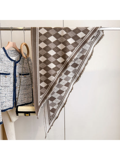 Scarvii - Classic Pattern Knit Wrap Scarf