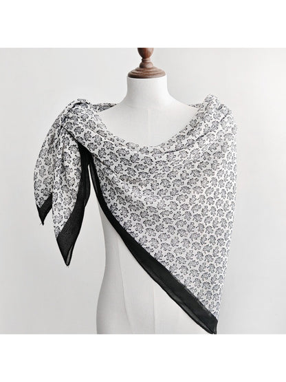 Scarvii Delicate Floral Print Scarf
