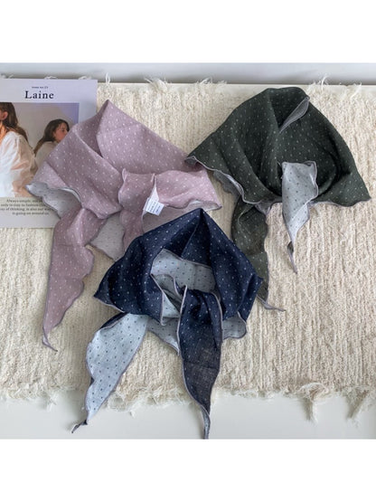 Scarvii Soft Dotted Triangle Scarf