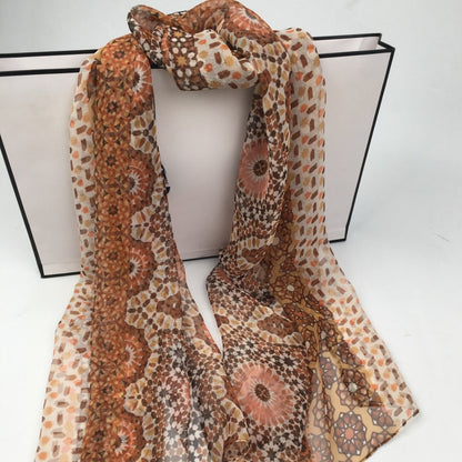 Scarvii - Soft Boho Flowy Thin Scarf