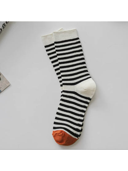 Rufia - Y2K Colorblock Stripe Crew Socks product image 5