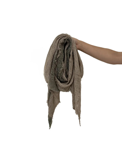 Scarvii - Crinkled Woven-Look Scarf