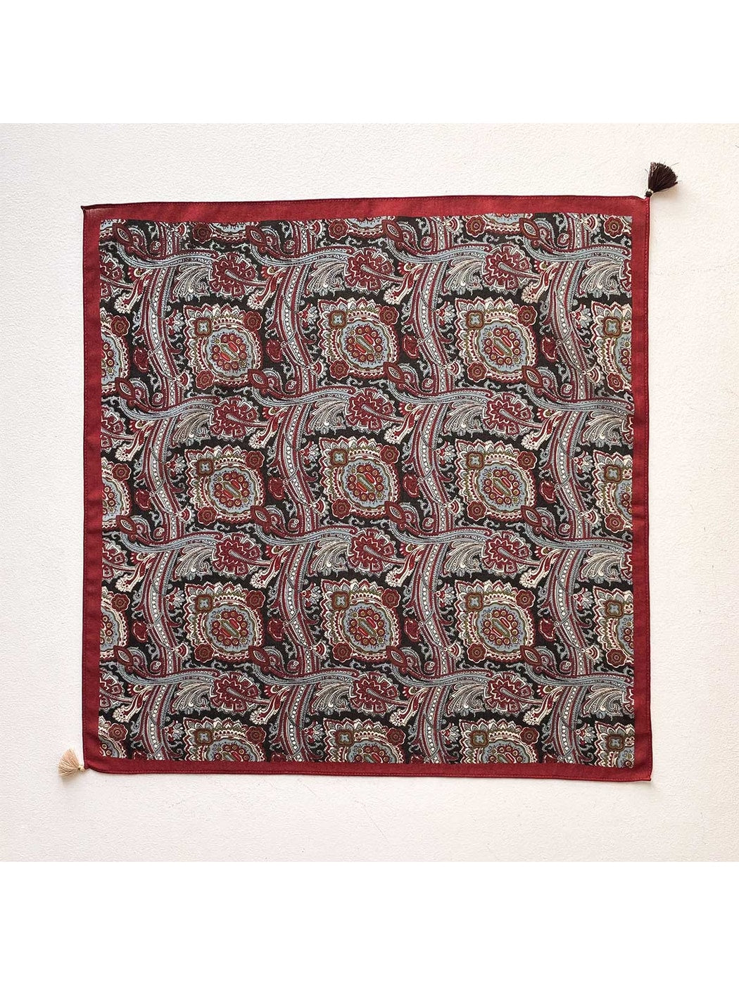 Scarvii - Retro Mix Floral Print Fashion Square Scarf