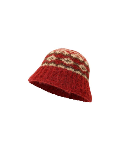Haila - Winter Knitted Bucket Hat for Women