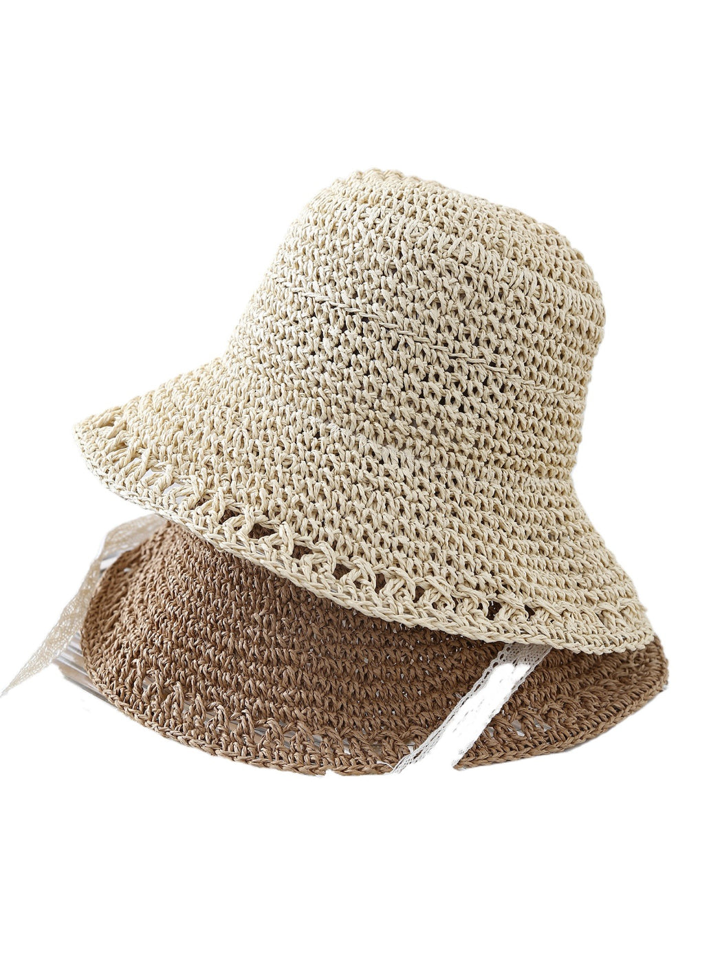 Lightweight Crochet Detail Bucket Hat